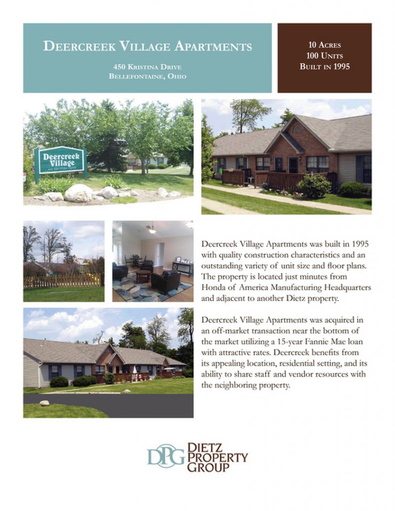 Deercreek Village Apartments Dietz Property Group