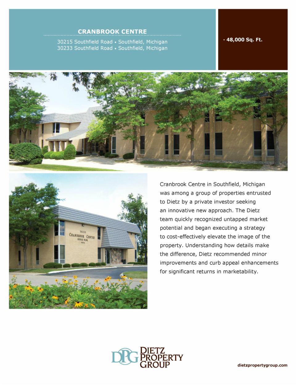 Cranbrook center Dietz Property Group